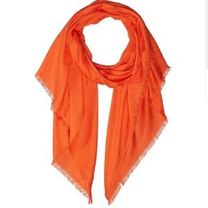 CALVIN KLEIN SCARF CK LOGO ORANGE